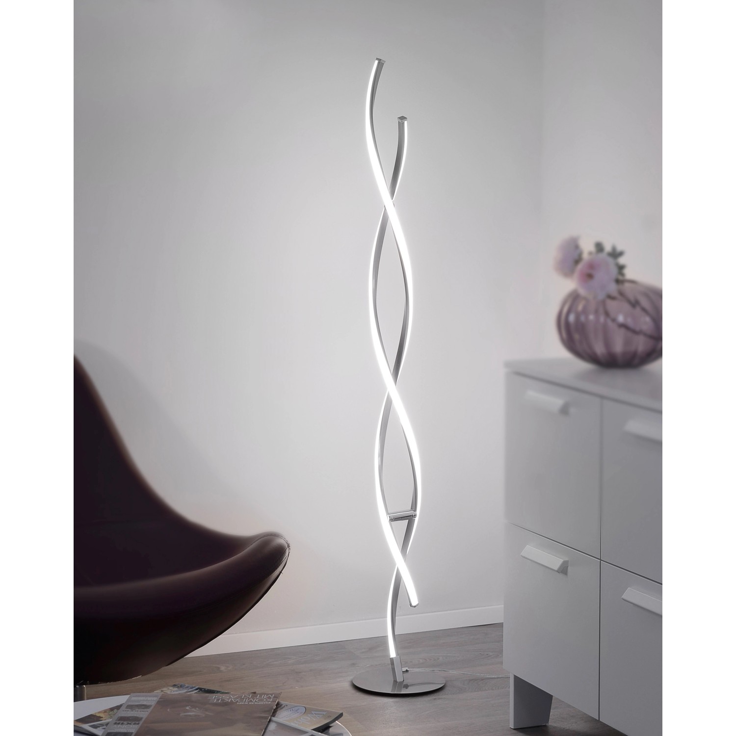 Paul Neuhaus Stojací LED lampa Polina, 22W, 3128lm, 3000K, pr. 20 x 134 cm