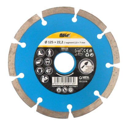 MAGG Diamantový kotouč segmentový 125 x 22,2 mm