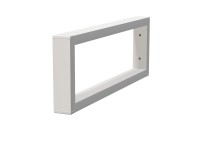 INTEDOOR Konzole BEE hranatá, 16 x 4 x 45 cm, bílá mat