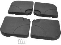 Gartenfreude Plnitelné dlaždice pro slunečník, plast, 60-80 kg