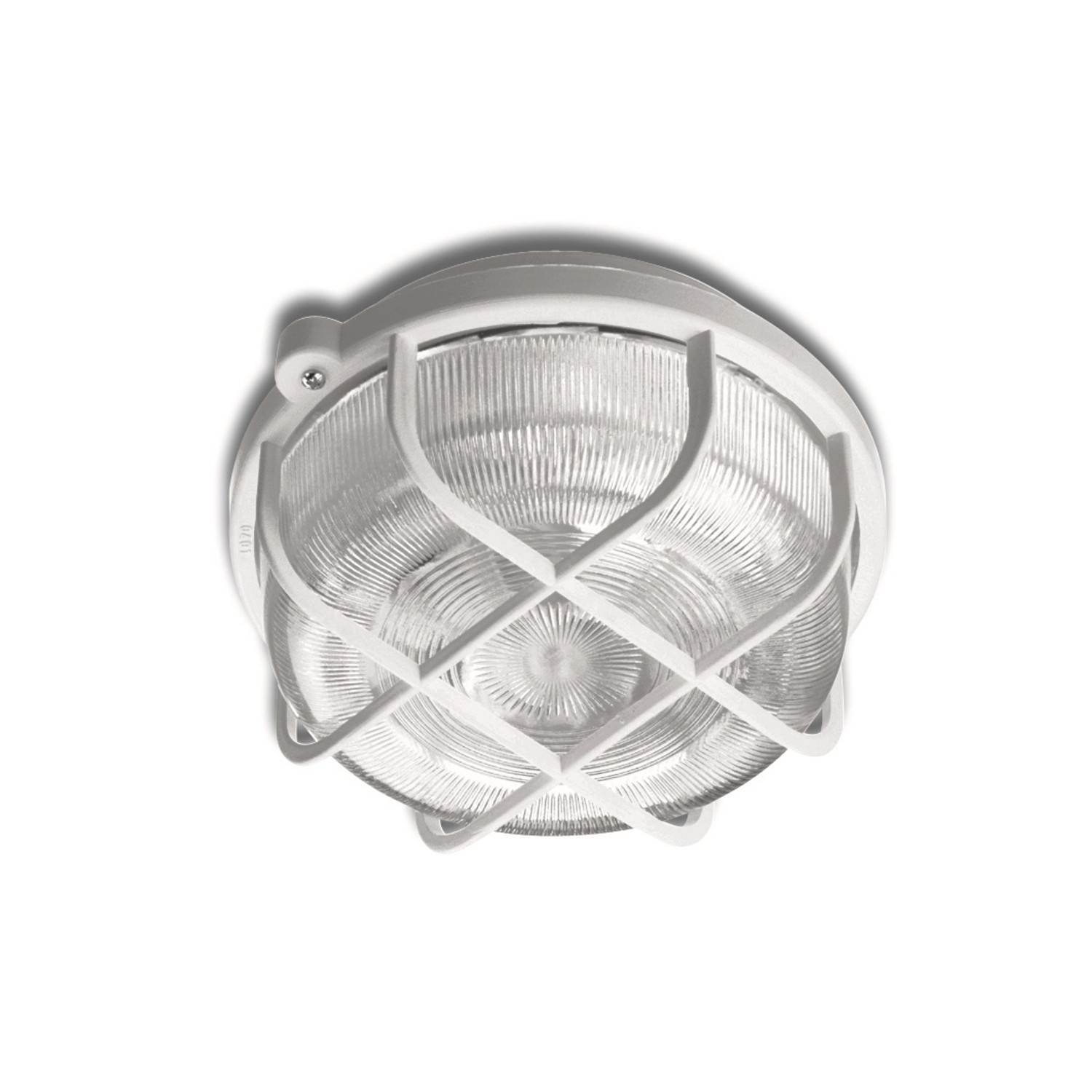 Lena-lighting Stropní/nástěnné svítidlo Round, E27, bílé, pr. 210 x 105 mm