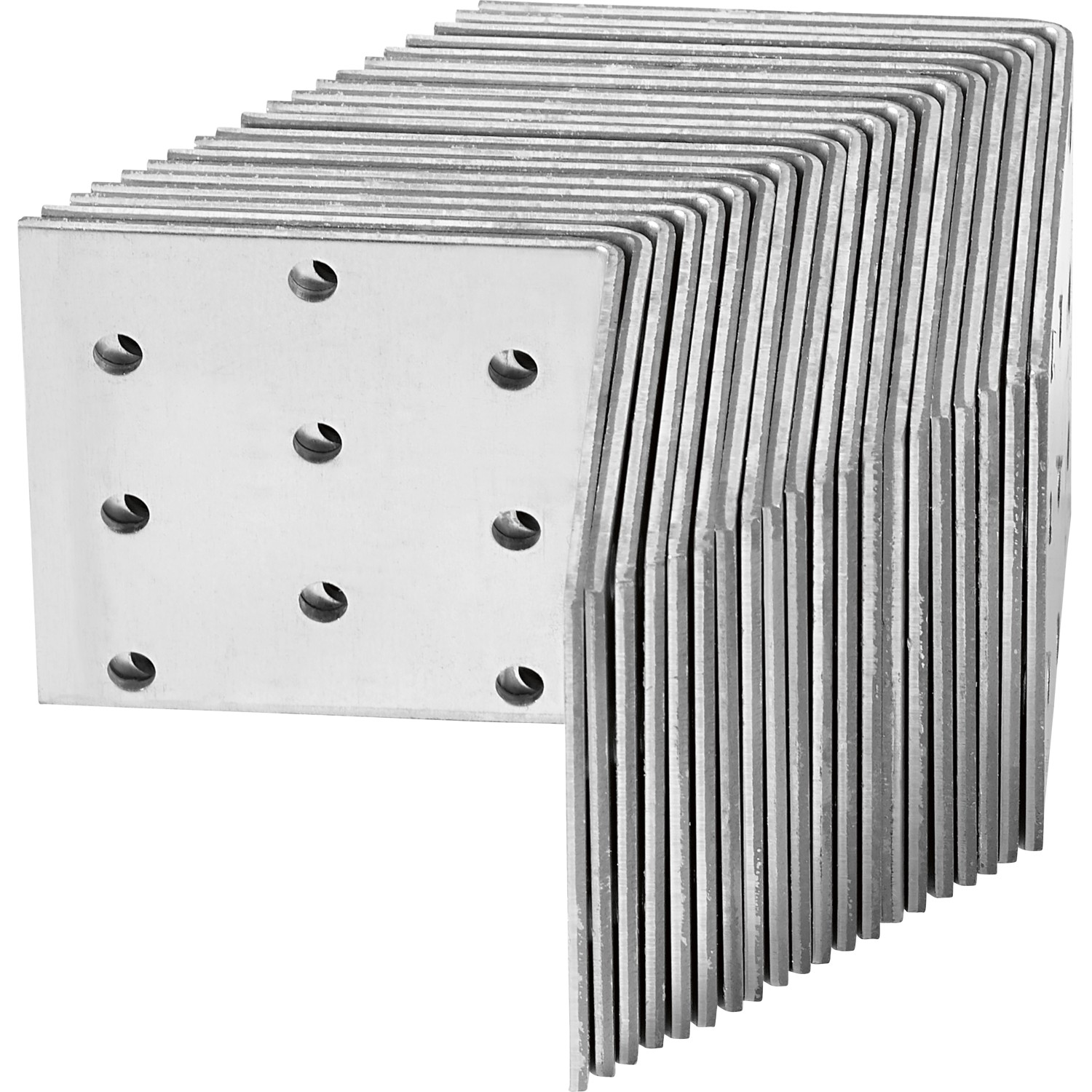 Spojovací úhelník, 60 mm x 60 mm x 60 mm, pozinkovaný, 20 ks