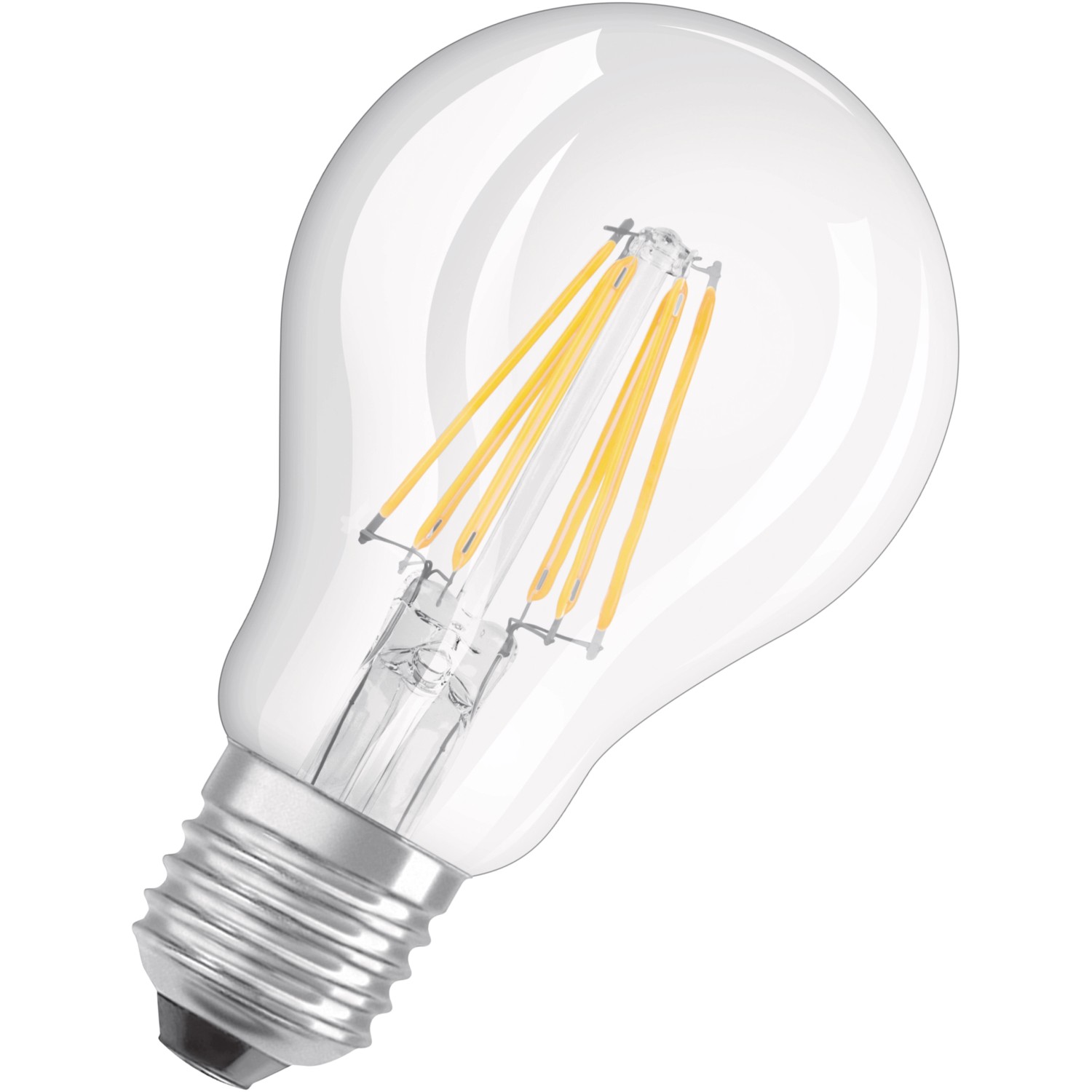 OSRAM LED žárovka Base Classic A60, E27, 6,5 W, 806 lm, 2700 K, čirá, 2 ks