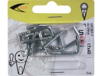 D.I.P. Skoba s vrutem, znb, 10 ks, 30 x 12 x 3 mm