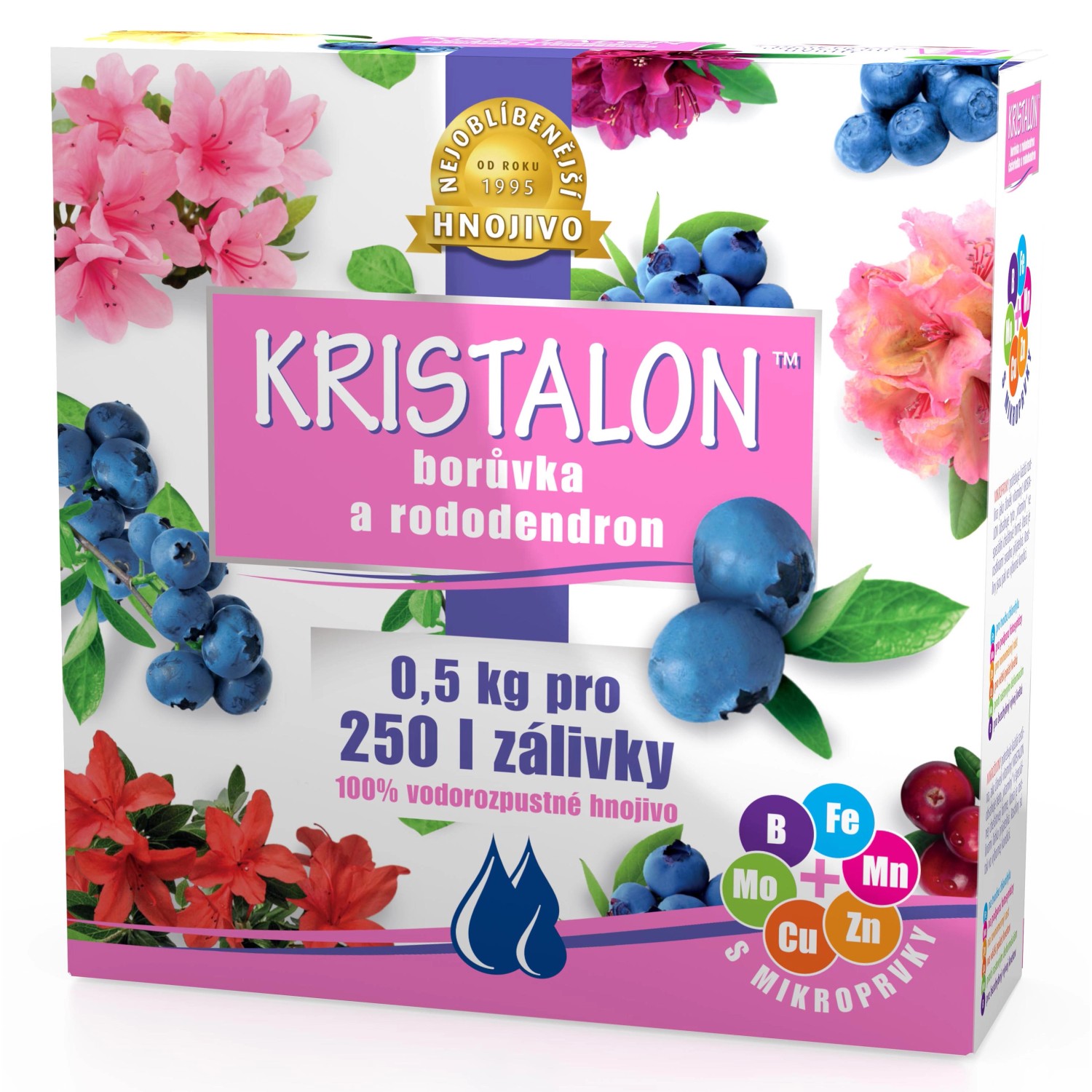 KRISTALON Krystalické hnojivo Borůvky a rododendron 500 g