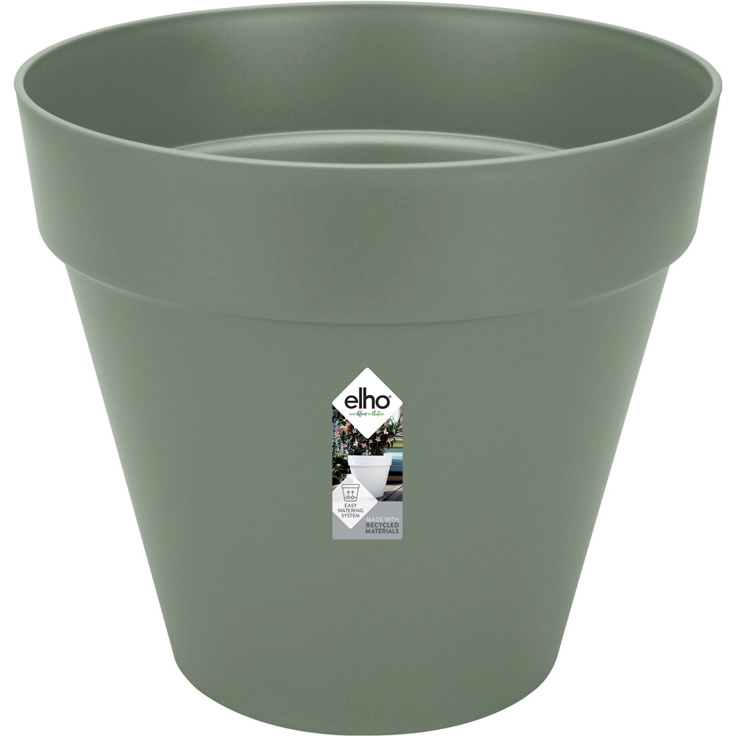 elho Květináč Loft Urban Round s kolečky pistáciově zelený, pr. 39 x 35 cm