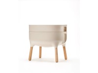 Plastia Nízká pěstební nádoba Urbalive, slonová kost, 48 x 50,5 x 38 cm