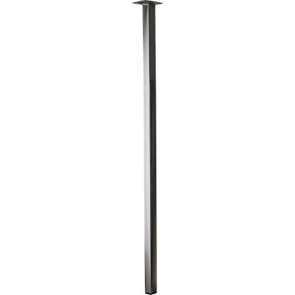 Noha stolu Hettich, 800 mm vysoká, vzhled nerezové oceli, hranatá, pro nábytek.