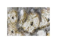 FALC Malovaný obraz kytice stříbrná, 100 x 100 cm