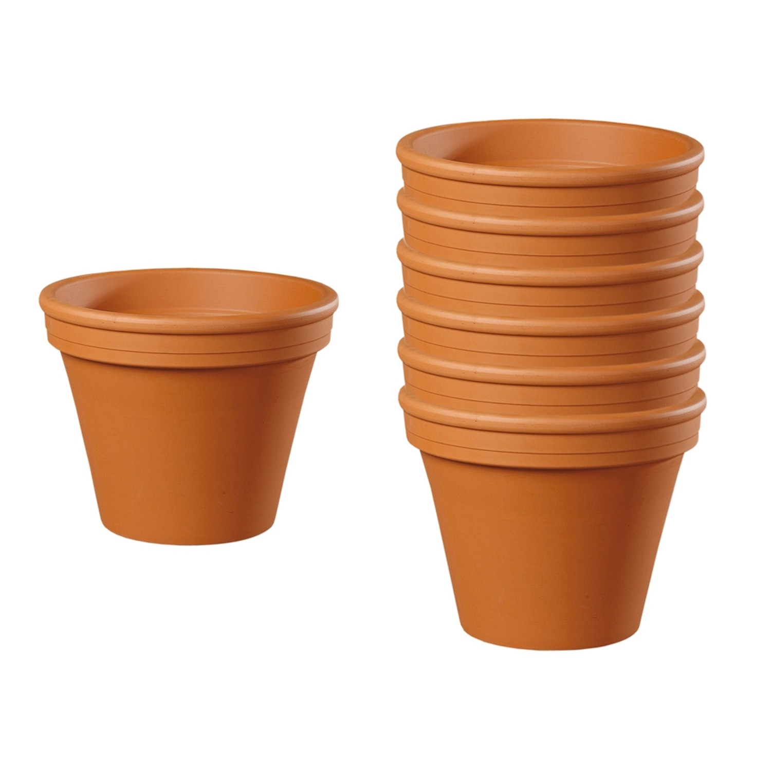 Květináč Klasik keramický terakota 7 x 6 cm