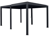 Floraworld Pergola s manuálními lamelami, antracit, 400 x 300 cm