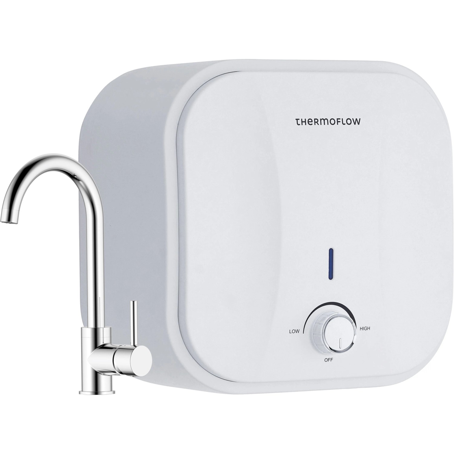 Thermoflow Zásobník pod odběrné místo DS 10 + dřezová baterie OVALIS