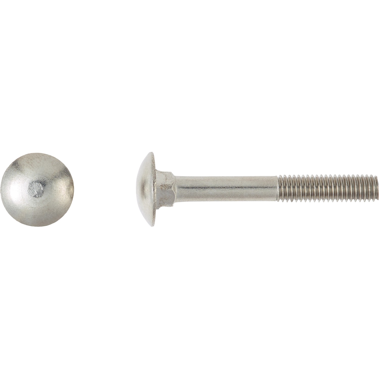 Vratový šroub M8 x 40 mm částečný závit ocel A2, 25 ks