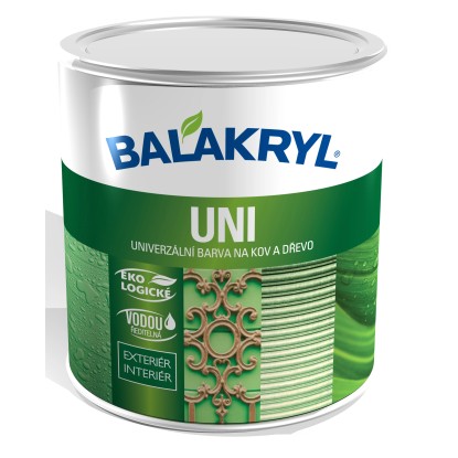 BALAKRYL Univerzální barva na kov a dřevo UNI SATIN 7011 šedá 0,7 kg