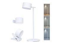 SOLIGHT LED nabíjecí lampa 3v1 4W 280lm 3000-6500K bílá 32 x 12 x 14 cm