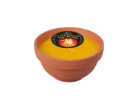 Svíčka proti hmyzu Citronella Flower v terakotě, žlutá, 190 g + 80 g zdarma