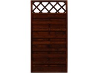 Plotový prvek Country lakovaný hnědý 180 x 90 cm