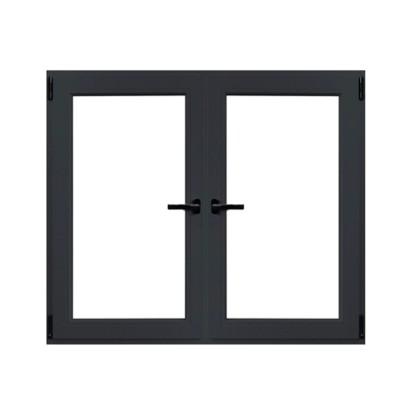 TeraGlass Plastové okno dvoukřídlé 4-komorové, 2-sklo antracitové 1200x1200x60mm