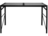 Vitavia Hliníkový stůl 1 odkládací plocha 121 cm x 54 cm černý