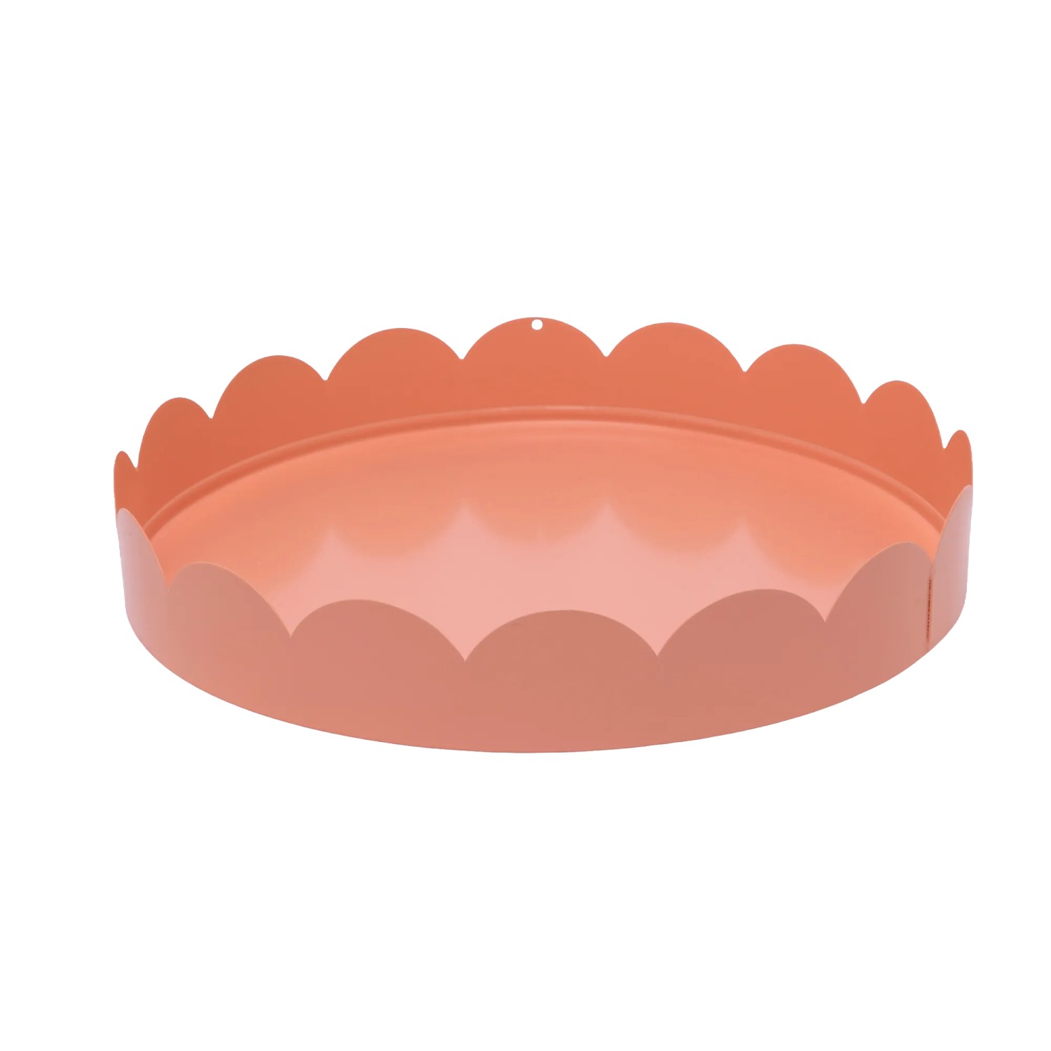 DRAGIMEX Dekorativní kovový podnos korálový pr. 25 x 4 cm, 1 ks