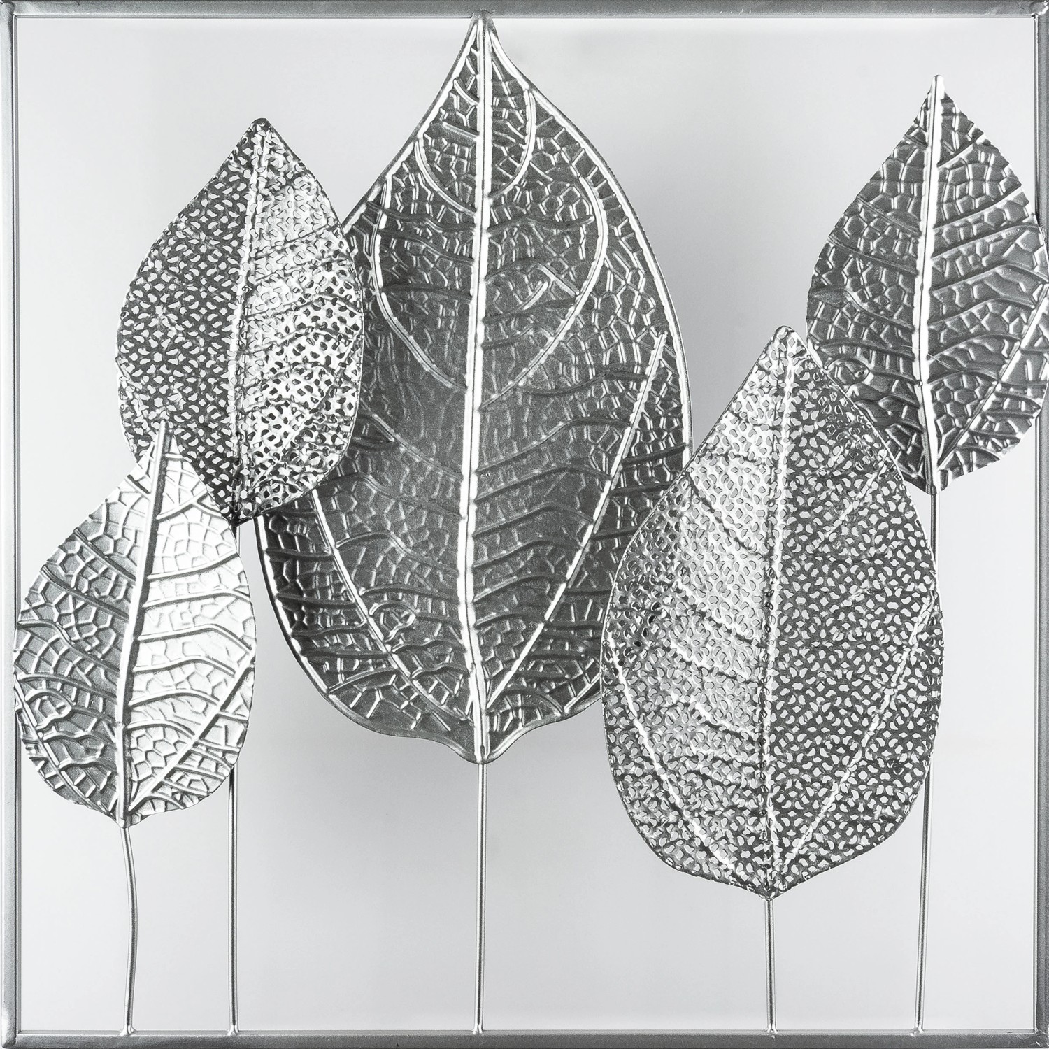 FALC Nástěnná kovová 3D dekorace 19SMB2813N, 50 x 50 x 4 cm