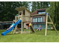 Maone Dřevěné dětské hřiště LIBOR 2, s houpačkami, bez klouzačky, 130 x 150 cm