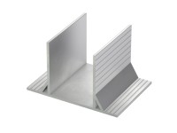 GS Terrassen Zemní a hlavová kotva pro sloupky ALUecofix, 60 x 60 mm