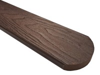 Gutta WPC plotovka Guttafence 3D oblá tmavě hnědá (RAL8019) 71 x 11 x 1000 mm