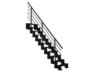 Minka STAIRS Přímé modulové schodiště Modulario Mini černé, 300 cm