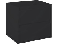 Maximus Skříňka pod umyvadlo Sisi, 2 zásuvky, matná černá, 60 cm