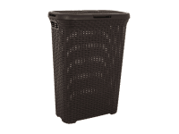 CURVER Koš na špinavé prádlo RATTAN hnědý 40 l, 61,5 x 26,5 x 44,7 cm