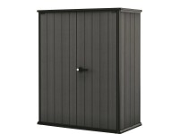 KETER Zahradní skříň Cortina Alto, šedá, 140 x 73,6 x 170,4 cm