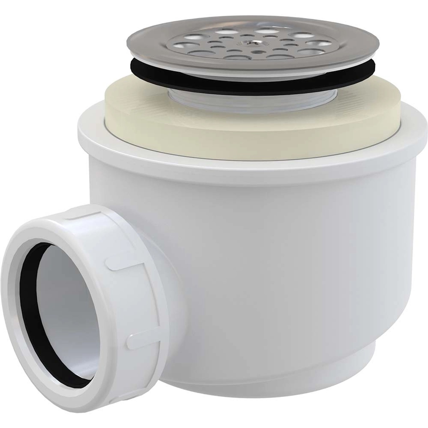 Alcadrain Sifon vaničkový A46-50 s nerezovou mřížkou