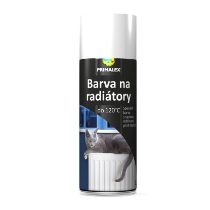 PRIMALEX Barva na radiátory do 120 °C bílá 400 ml