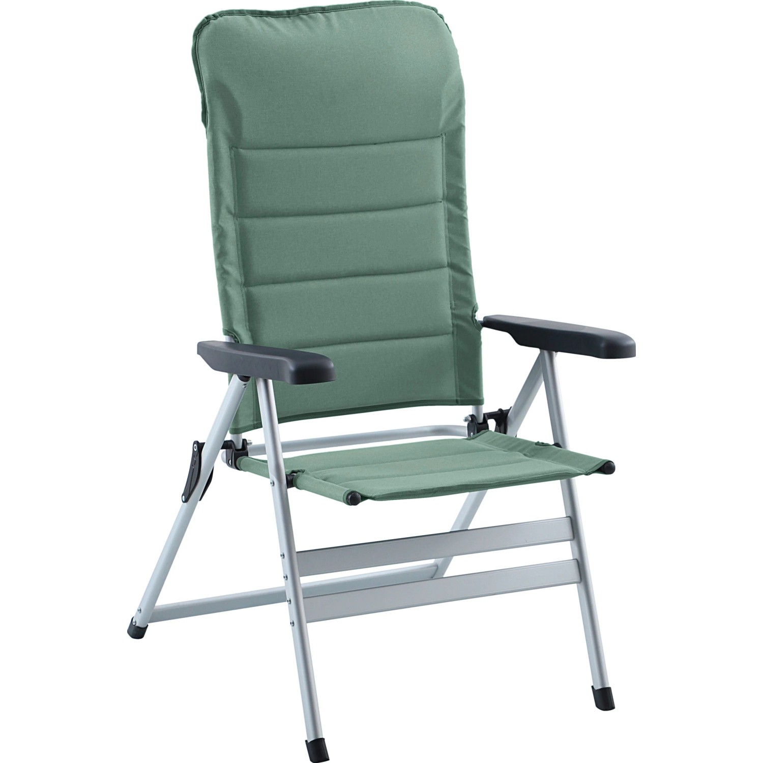 CAMPSITE Polohovatelná kempingová židle Jacup zelená 75-121 x 67 x 78-118 cm