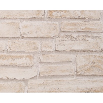 A. S. Creation Tapeta vinylová DECORA NATUR 4 Cihla béžovo-bílá