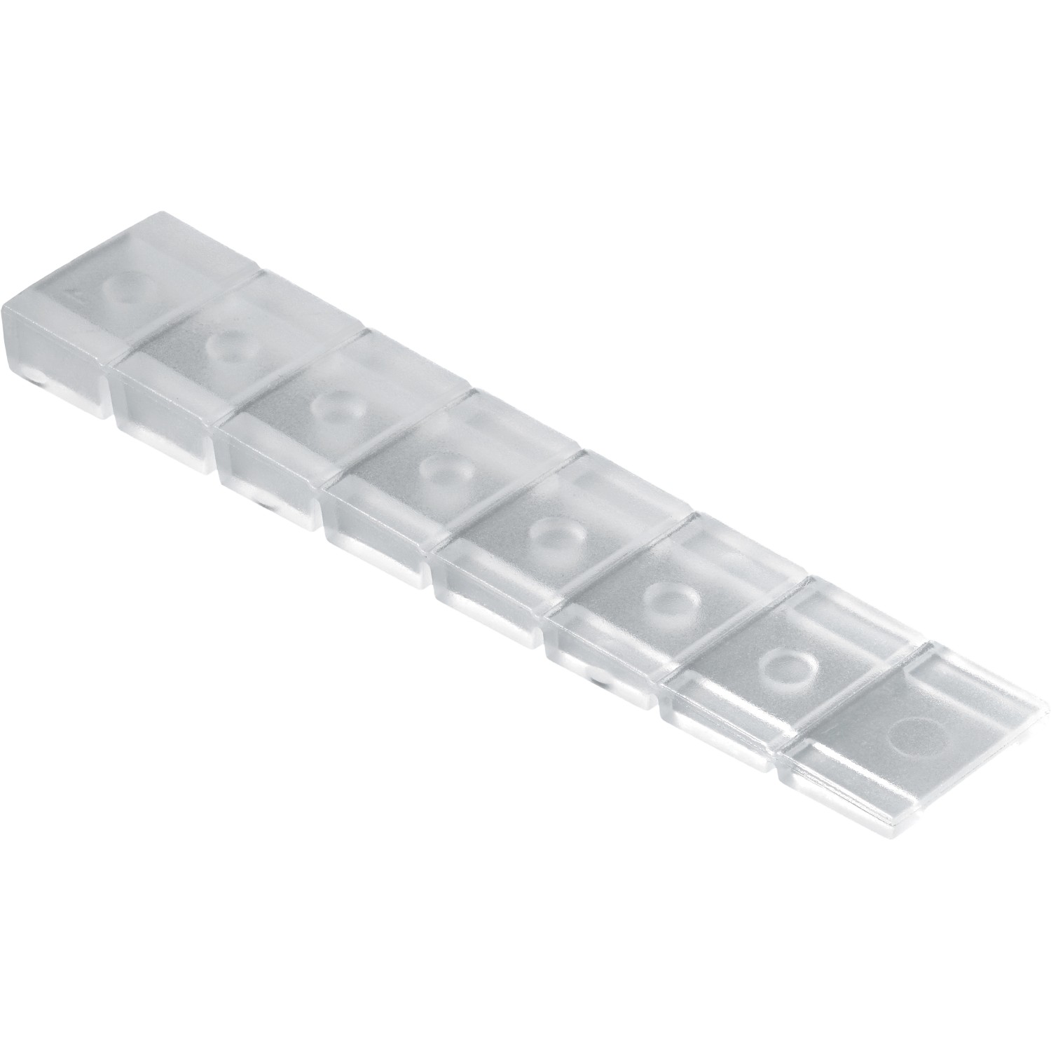 Hettich Podkládací klín oddělitelný 20 mm x 100 mm plastový průhledný, 4 ks