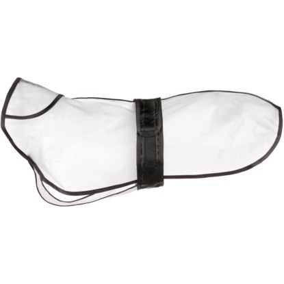 TRIXIE Pláštěnka pro psy Tarbes, průhledná/černé popruhy, vel. XS: 30 cm