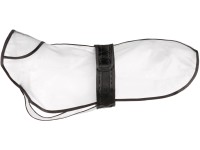 Trixie Pláštěnka pro psy Tarbes, průhledná/černé popruhy, vel. XS: 30 cm