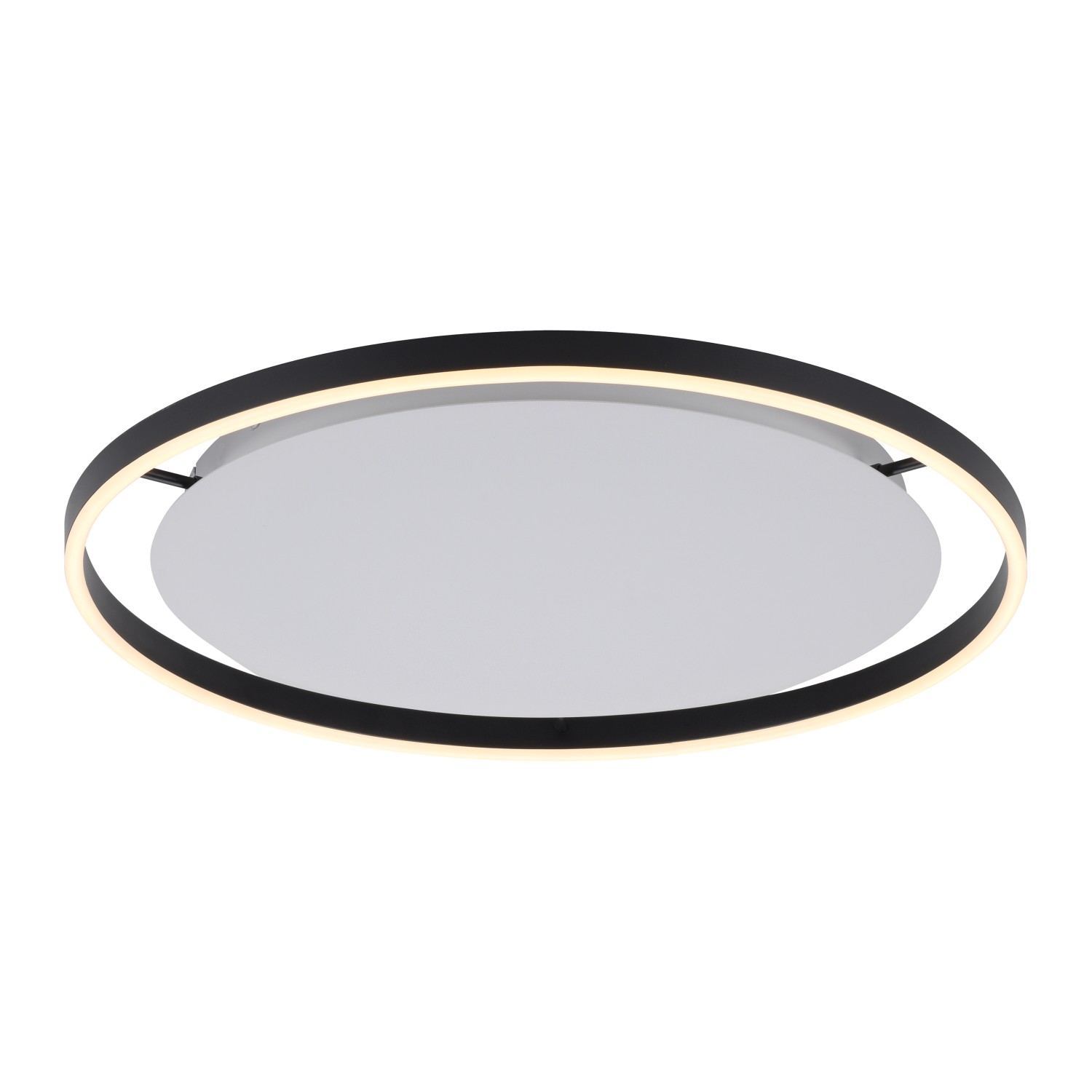 Just Light Stropní LED svítidlo Ritus, 28W, 3650lm, antracitová, pr. 58,5 cm