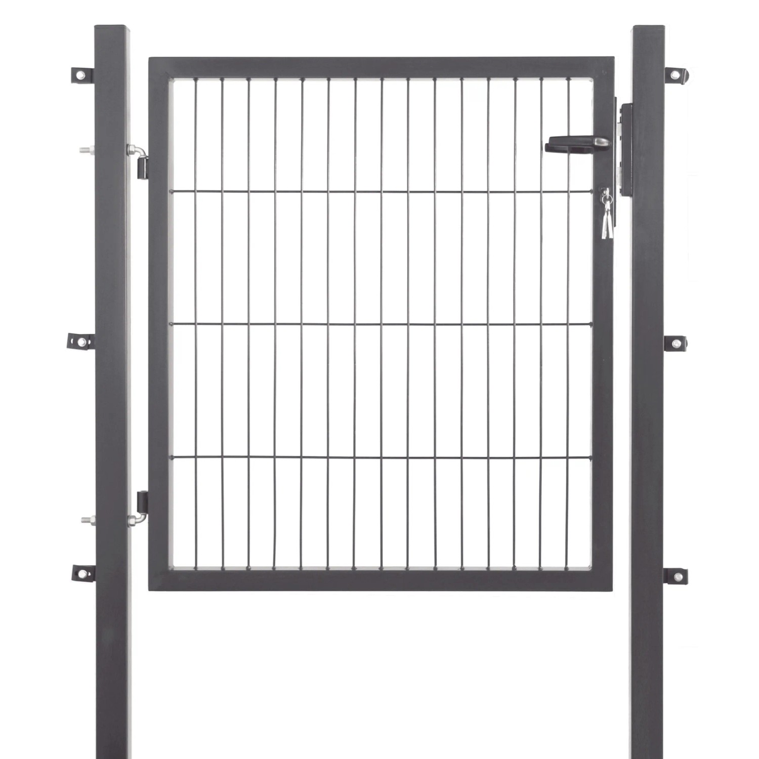 Floraworld Jednokřídlá branka Comfort se zámkem na klíč antracit 80 x 100 cm