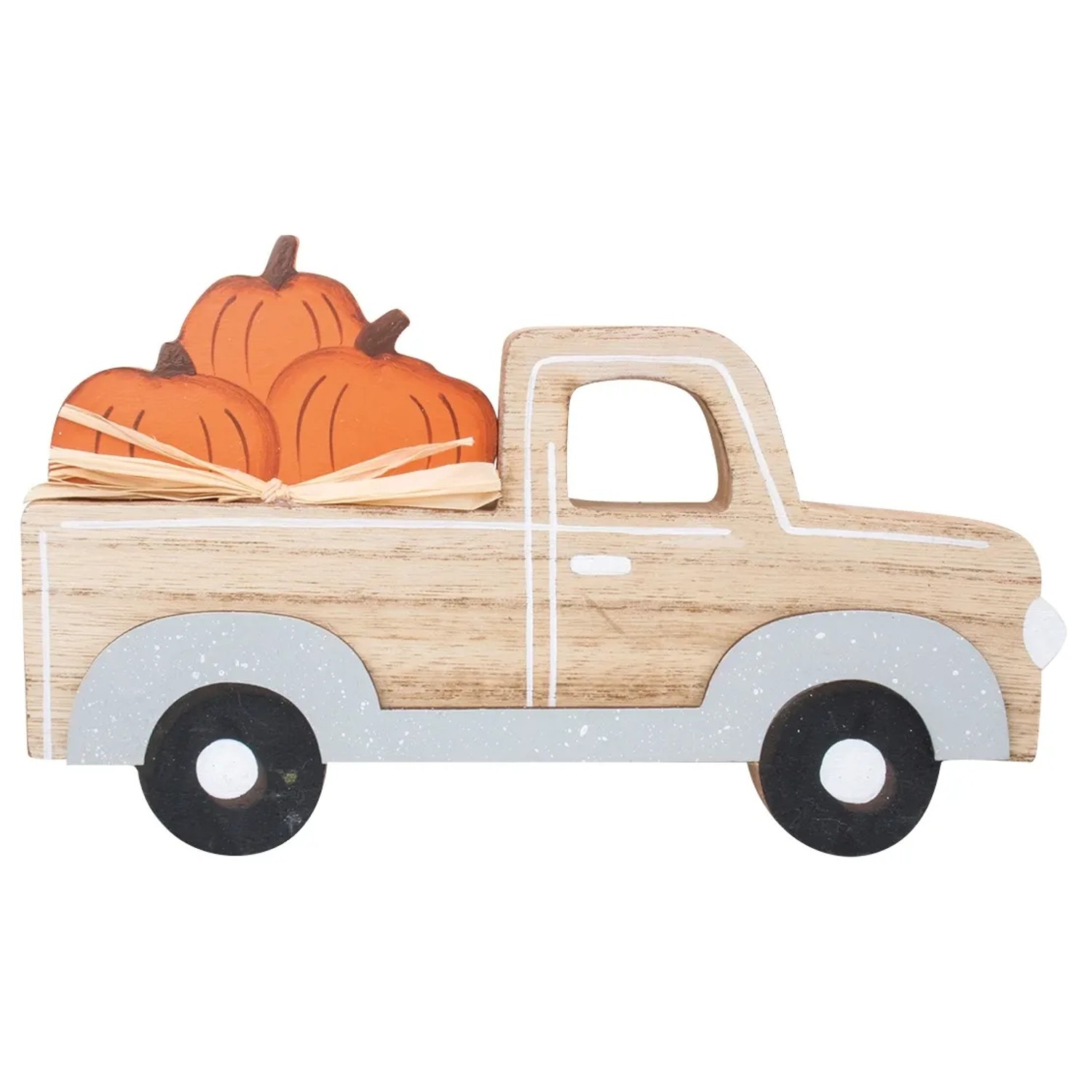Dřevěné auto s dýněmi 20 x 12 cm  Anděl Přerov s.r.o.