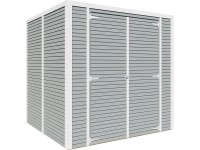 Bertilo Dřevěný domek na nářadí Box 3, šedá, 208 x 202 cm Bertilo Dřevěný domek na nářadí Box 3, šedá, 208 x 202 cm