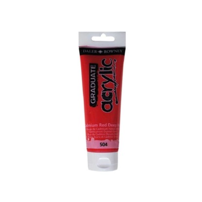 Daler Rowney Akrylová barva GRADUATE kadmium červené tmavé, 120 ml