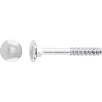 Pozinkovaný LUX šroub s půlkulatou hlavou M5 x 40 mm s částečným závitem, 100 kusů.