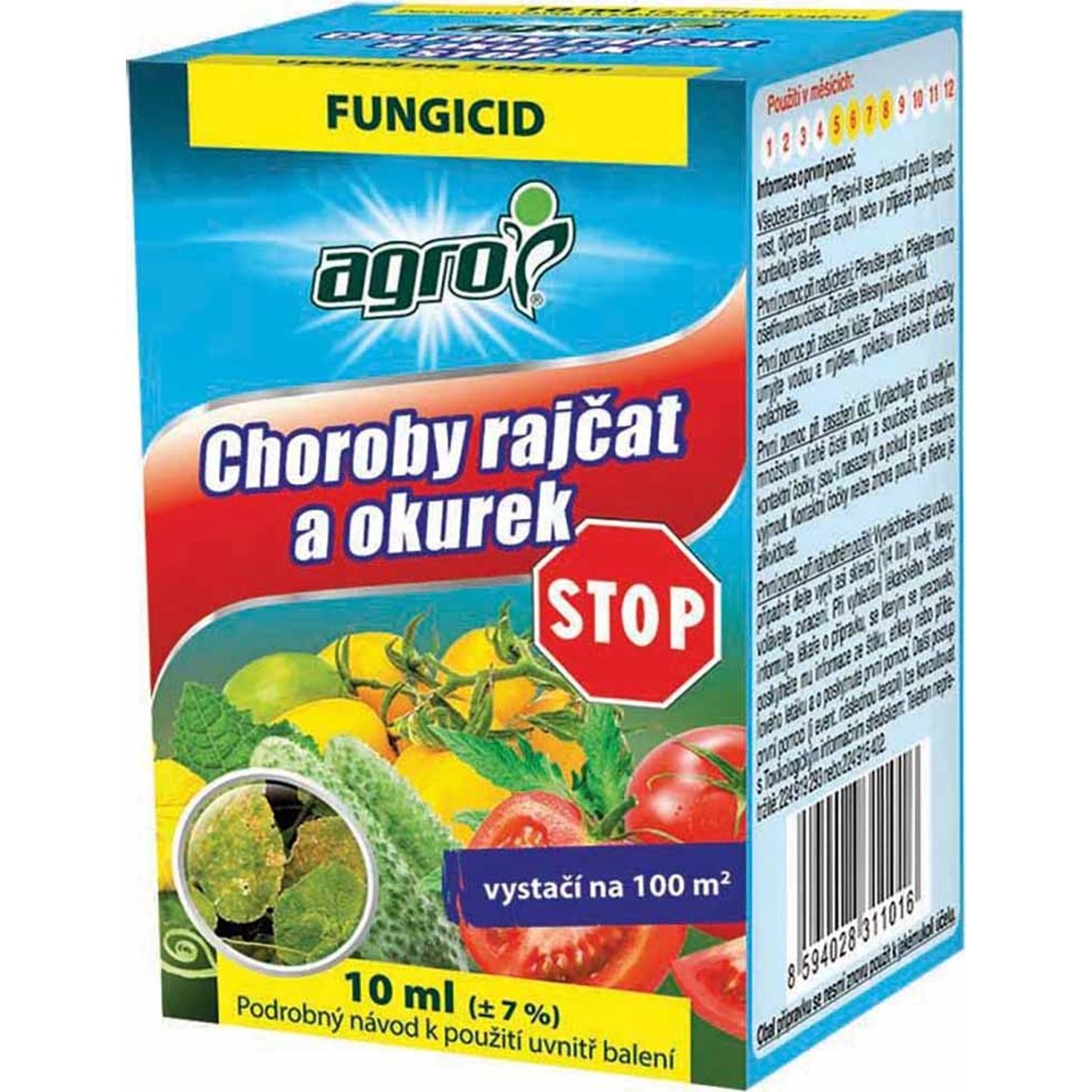 Choroby rajčat a okurek stop 10 ml