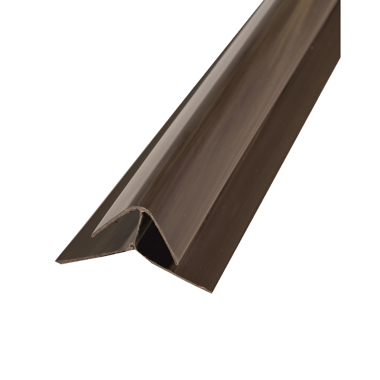 HOPA Vnější profil roh k plastovému obkladu, tm. dřevo, 30 x 30 mm