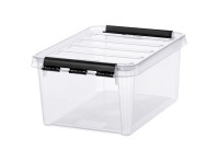 SmartStore Skladovací box Classic s víkem, transparentní, 25 x 34 x 16 cm, 8 l