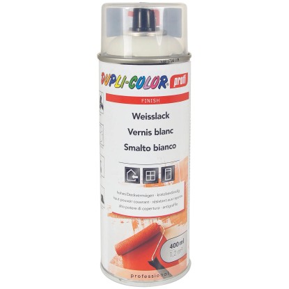 Dupli-Color Univerzální bílý lak ve spreji 400 ml, polomatný
