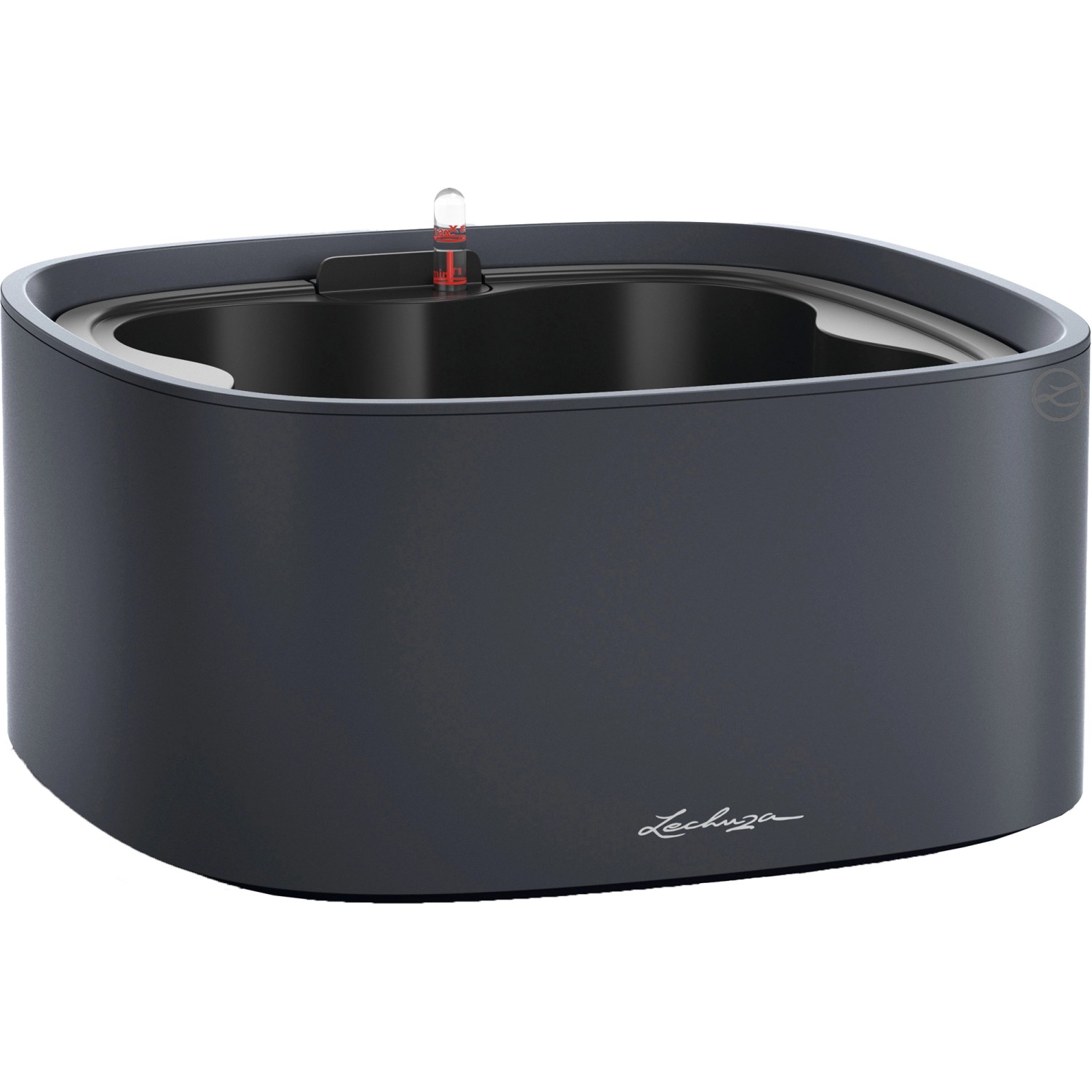 Lechuza Květináč Pila Color Stick System, břidlicově šedá, 35 x 35 x 17 cm